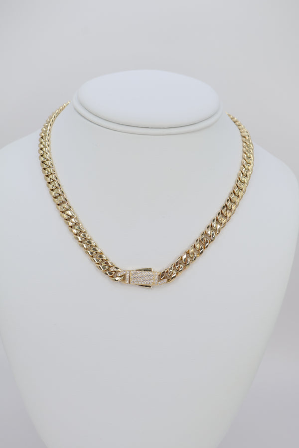 14k Hollow Choker Yellow Gold