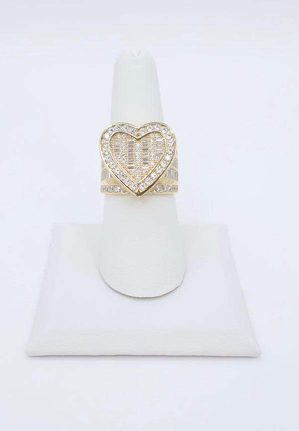 14K Heart CZ Women’s Ring