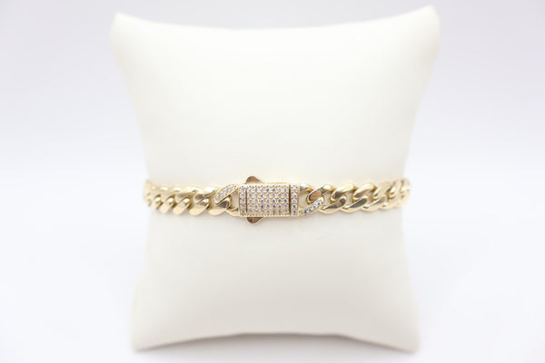 14K Itallo Bracelet with CZ Stones